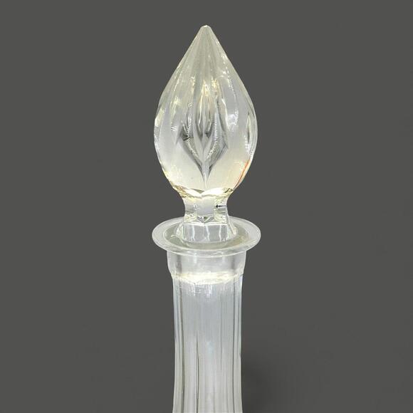 Vintage Crystal Whiskey Decanter – Mid-Century Round Barware - Picture 4 of 9